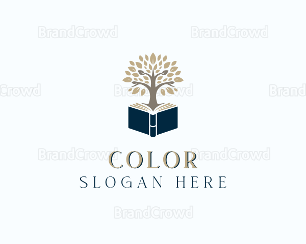 Bookstore Tree Book Logo