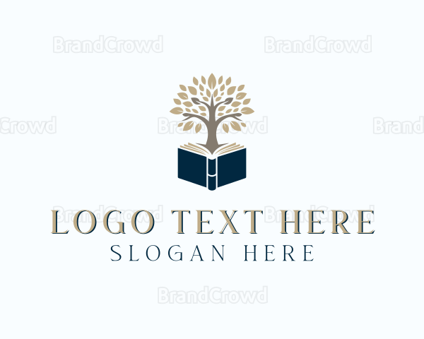 Bookstore Tree Book Logo