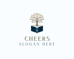 Publisher - Bookstore Tree Book logo design