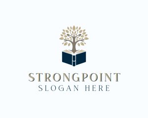 Academic - Bookstore Tree Book logo design