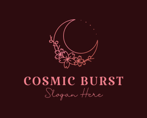 Cosmic Flower Moon logo design