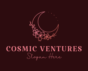 Cosmic Flower Moon logo design
