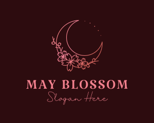 Cosmic Flower Moon logo design