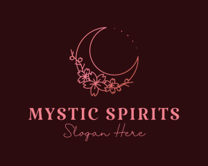 Cosmic Flower Moon logo design