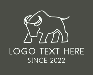 Livestock - Wild Ox Bull Fighter logo design