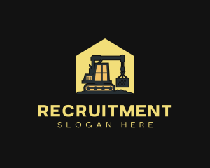 Machinery - Heavy Equipment Construction Crane logo design