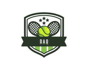 Tennis Racket League Logo