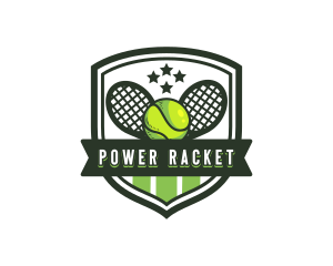 Racket - Tennis Racket League logo design