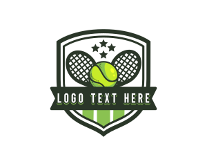 Racket - Tennis Racket League logo design