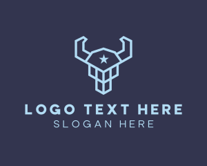 Abstract - Star Viking Helmet logo design