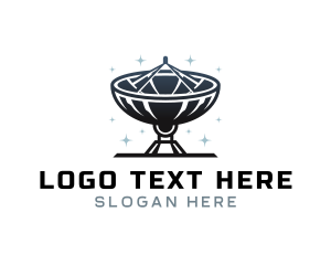 Network - Satellite Signal Network logo design