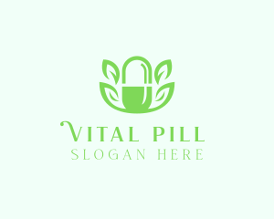 Pill - Alternative Medicine Pill logo design