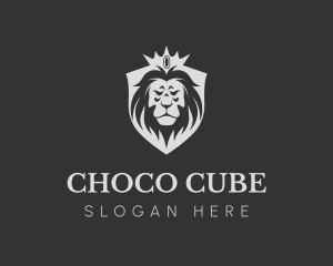 Cougar - Royal Crown King Lion logo design