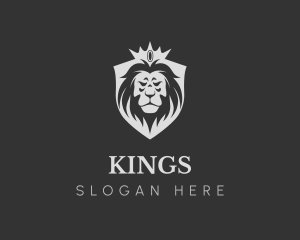 Royal Crown King Lion logo design