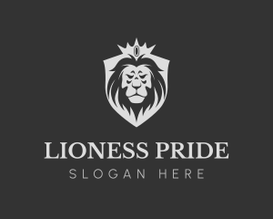 Royal Crown King Lion logo design