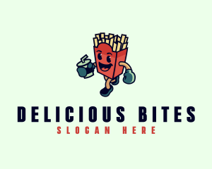 Tasty - French Fries Fast Food logo design