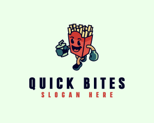 Fast Food - French Fries Fast Food logo design