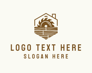 Logging - Sawmill Carpentry Workshop logo design