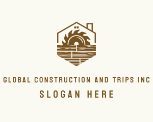 Circular Saw - Sawmill Carpentry Workshop logo design