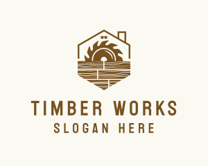 Sawmill - Sawmill Carpentry Workshop logo design