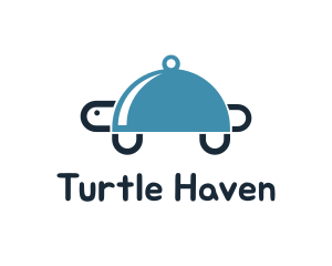 Turtle - Food Cloche Turtle logo design