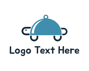 Tray - Food Cloche Turtle logo design