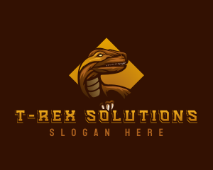 Raptor Beast Dinosaur logo design