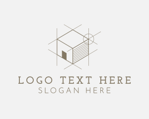 Cube - House Construction Architect logo design