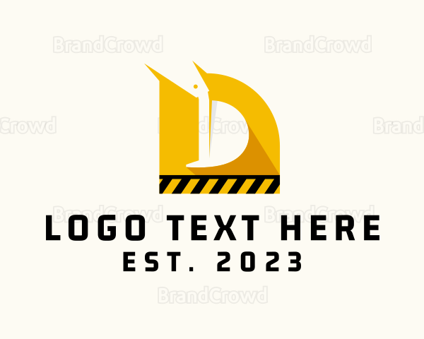 Excavator Letter D Logo
