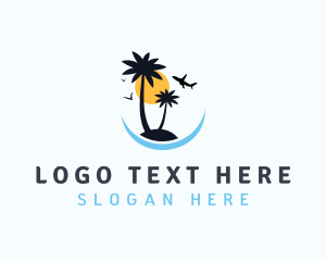 Tour Guide - Tropical Island Tourism logo design