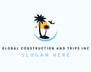 Tourist - Tropical Island Tourism logo design