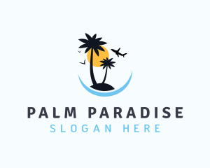 Tropical Island Tourism logo design