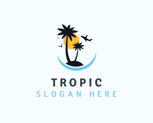 Tropical Island Tourism logo design