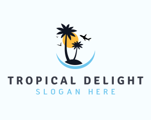 Tropical Island Tourism logo design