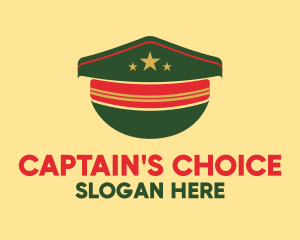 Captain - Military Style Hat logo design