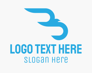 Logistic Services - Blue Eagle Airlines logo design