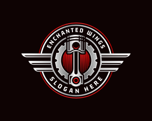 Piston Wings Engine Logo