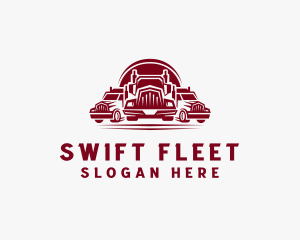 Fleet - Trucking Fleet Logistics logo design