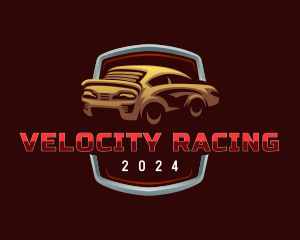 Garage Automotive Race Car logo design