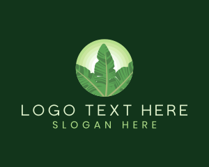 Vegan - Natural Leaf Eco logo design