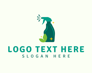 Disinfectant - Eco Cleaning Sprayer logo design