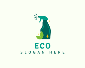 Sanitary - Eco Cleaning Sprayer logo design
