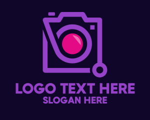 Lens - Modern Camera Gadget logo design