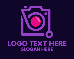 Vlog - Modern Camera Gadget logo design