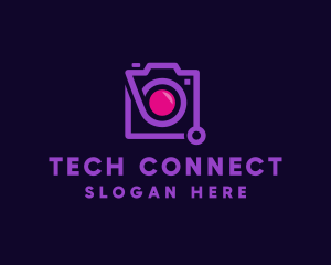 Instagram Vlogger - Modern Camera Gadget logo design