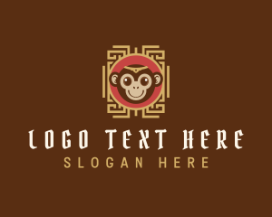 Zodiac - Monkey Zodiac Sign logo design