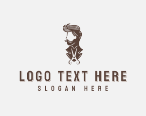 Grooming - Gentleman Barber Hairdresser logo design