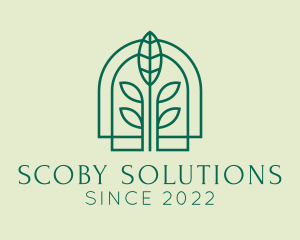 Scoby - Nature Plant Brewery logo design