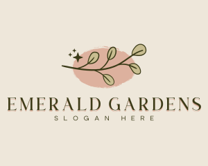 Garden Herb Leaf logo design