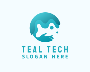 Hand Water Cleaning  logo design